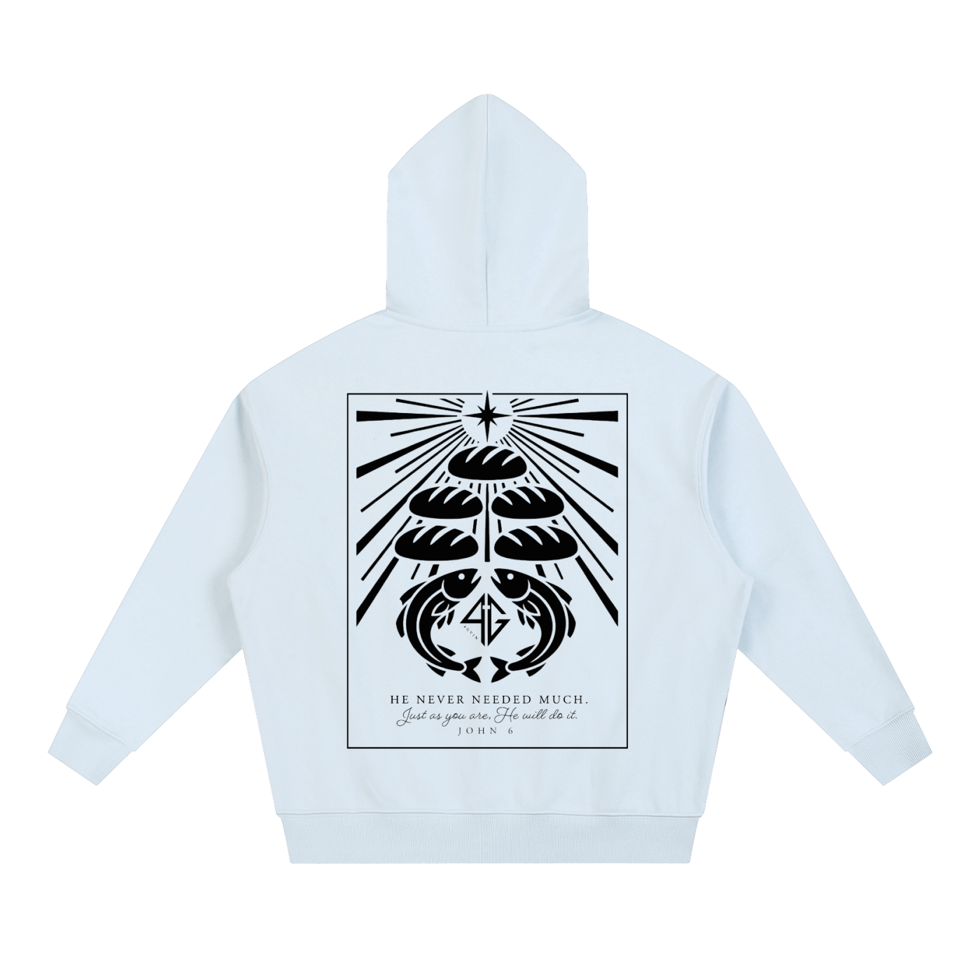 4GVIN ( 5 Panes ) Essential Boxy Heavyweight Drop-Shoulder Hoodie