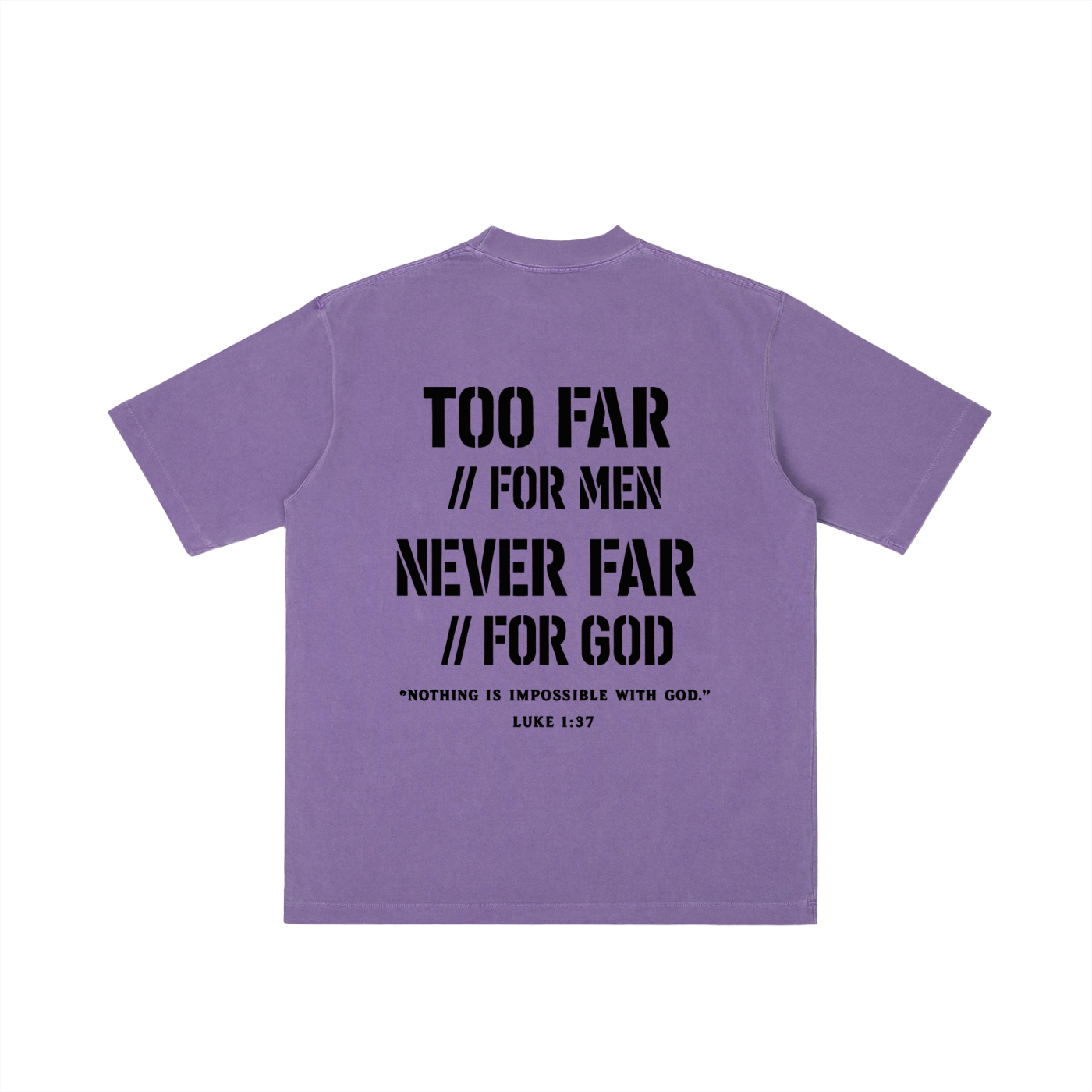 4GVIN ( Too Far ) Wash Drop Shoulder T-shirt
