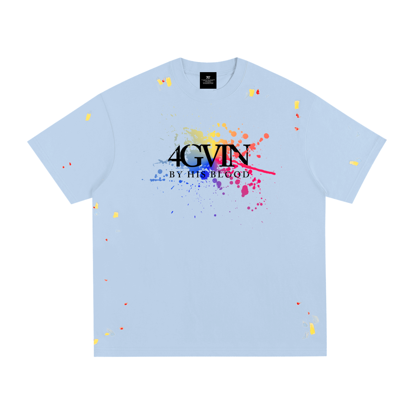 4GVIN ( Art ) Paint Splatter T-Shirt