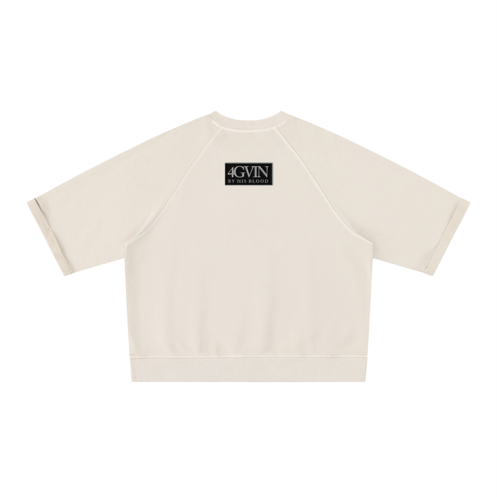 4GVIN ( Parcho ) Unisex Vintage Wash Boxy Short Sleeve Sweatshirt