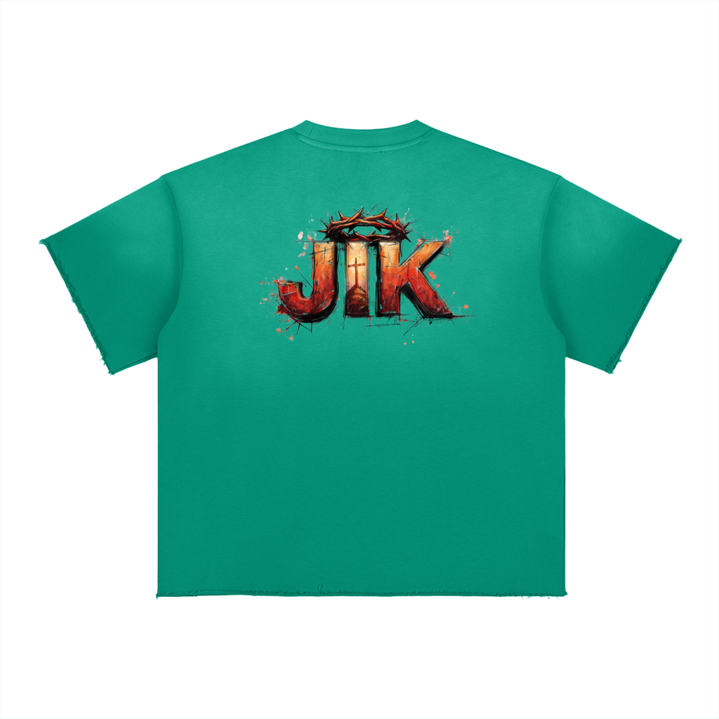 4GVIN Black "Jesus Is King" Graphic Tee