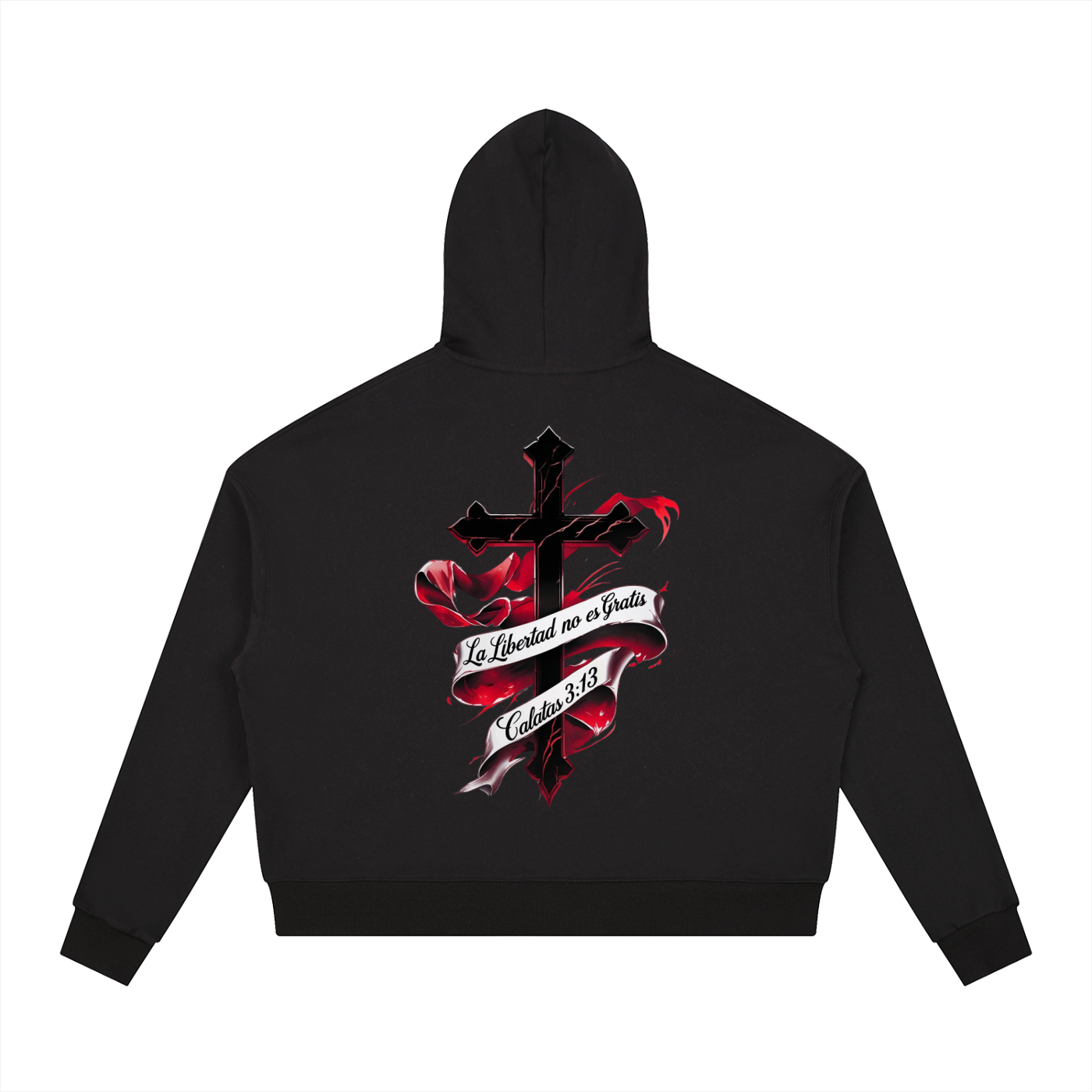 Black & Red "4GVIN" Hoodie