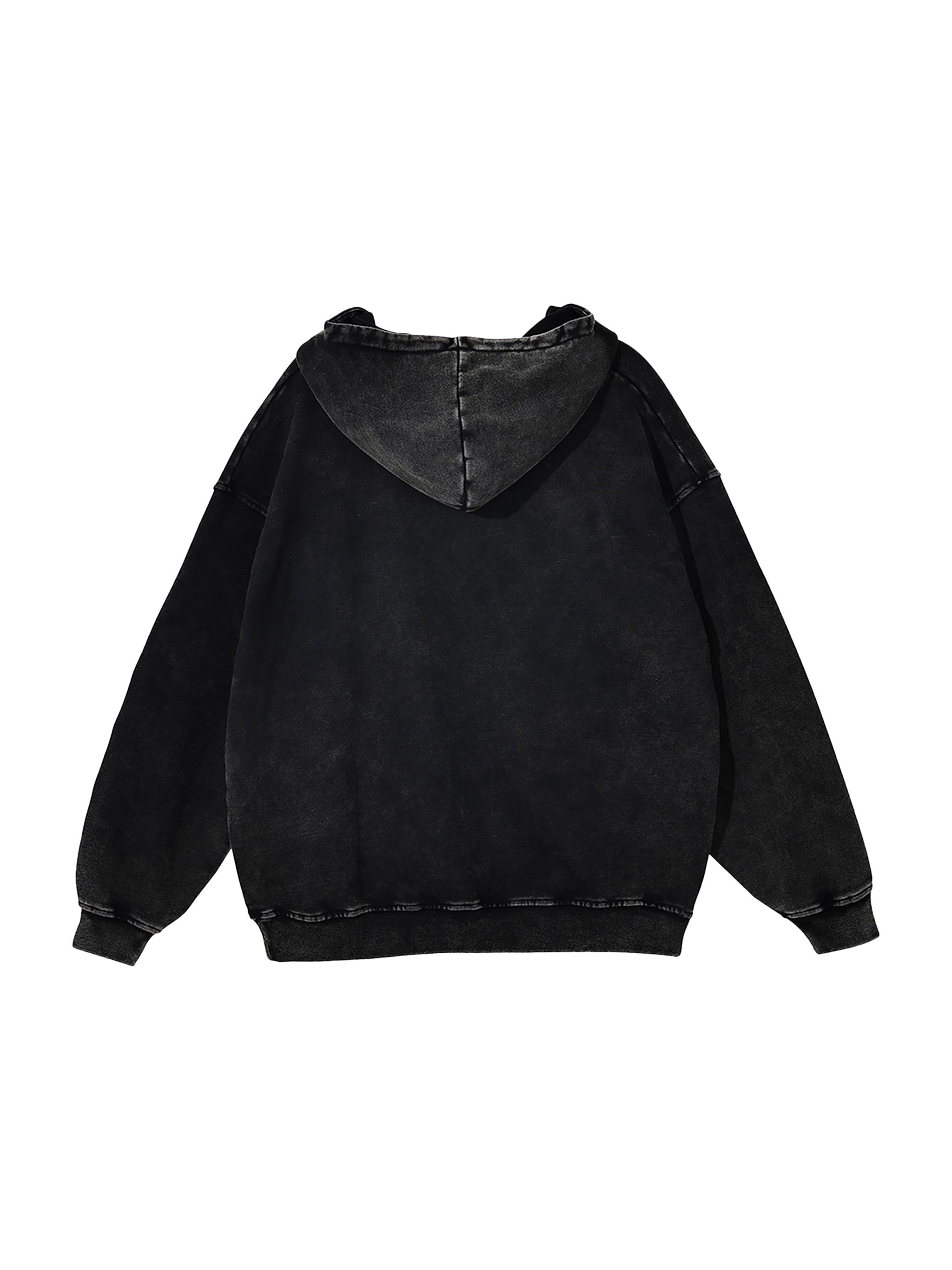 4GVIN ( 5 Panes ) Snow Washed Loose Cotton Hoodie