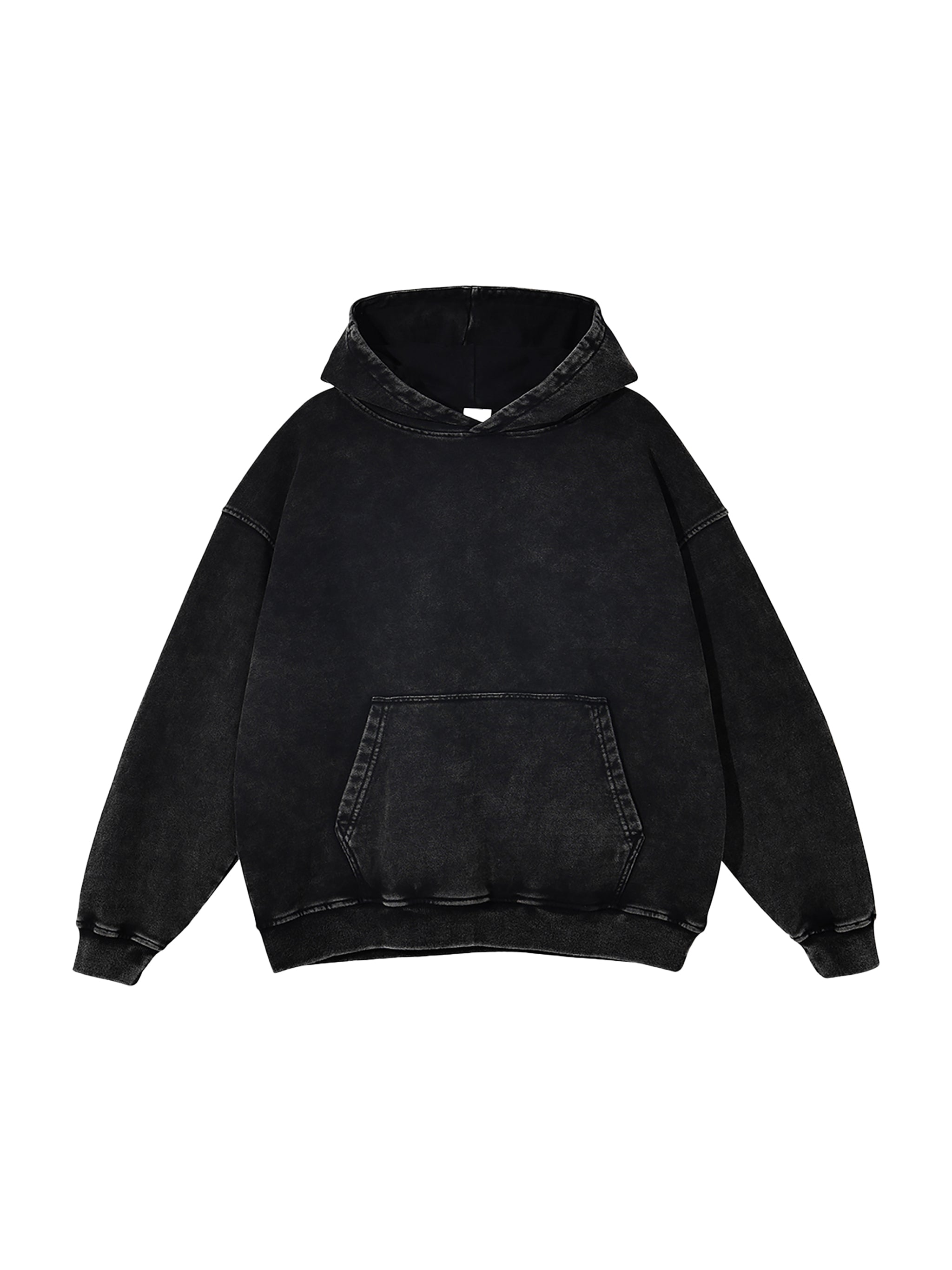 4GVIN ( 5 Panes ) Snow Washed Loose Cotton Hoodie