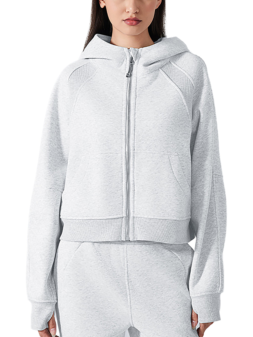 4GVIN Jesus Is King " Girls Cropped Zip-Through Hoodie