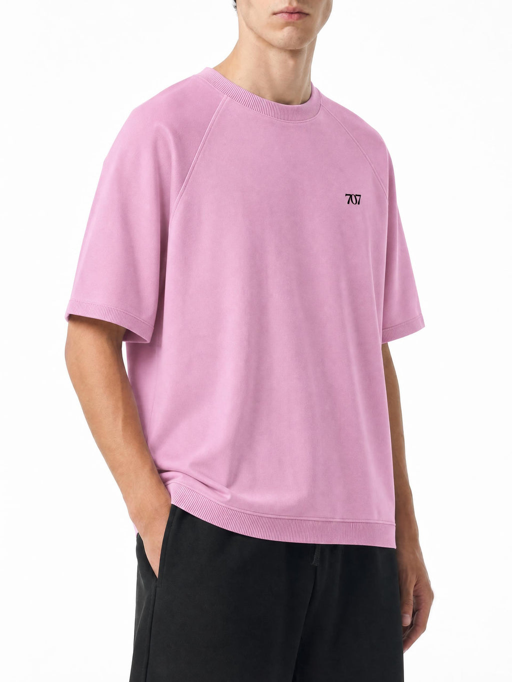 4GVIN Unisex Vintage Wash Boxy Short Sleeve Sweatshirt