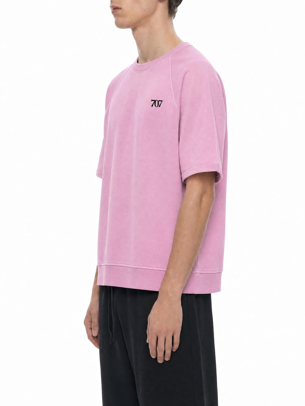 4GVIN Unisex Vintage Wash Boxy Short Sleeve Sweatshirt