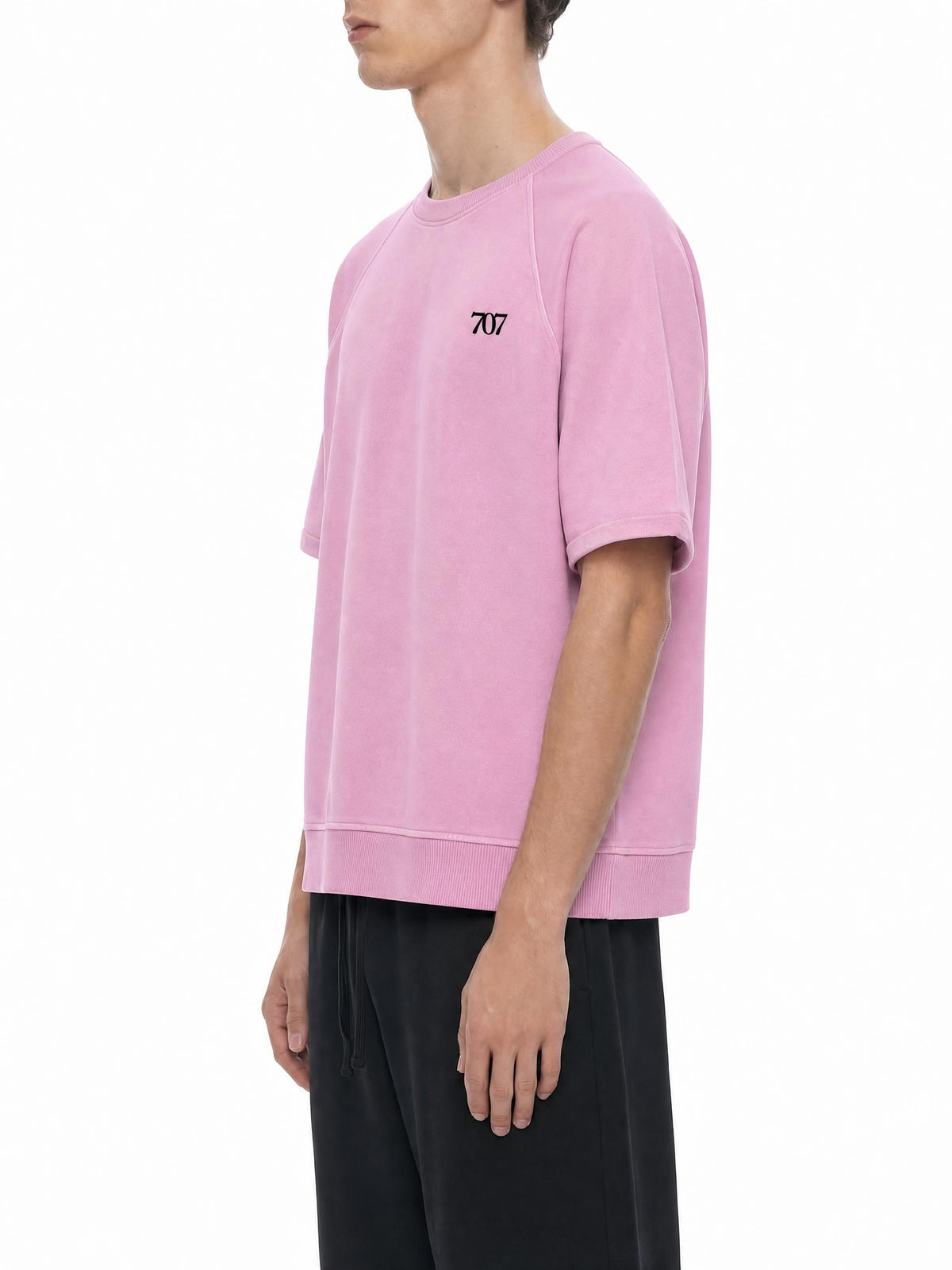 4GVIN Unisex Vintage Wash Boxy Short Sleeve Sweatshirt