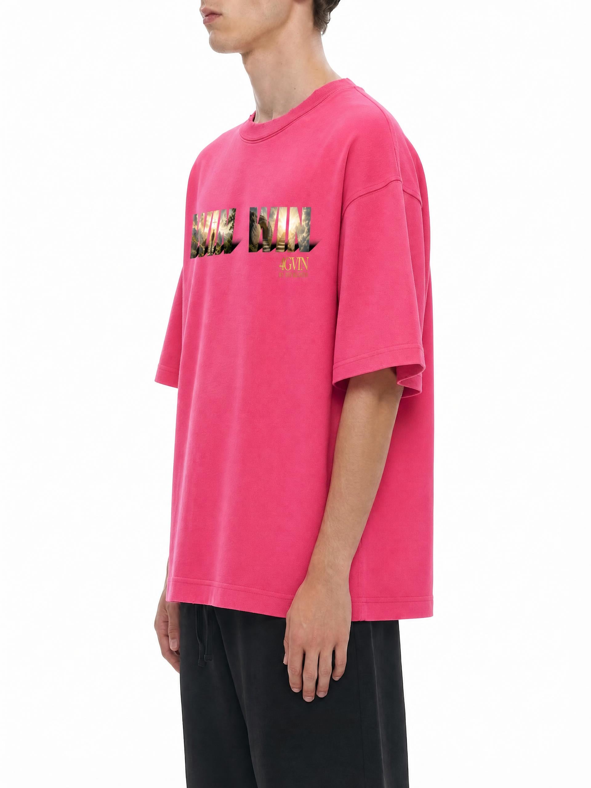 4GVIN ( WIN WIN ) Heavyweight Vintage Washed Frayed T-Shirt