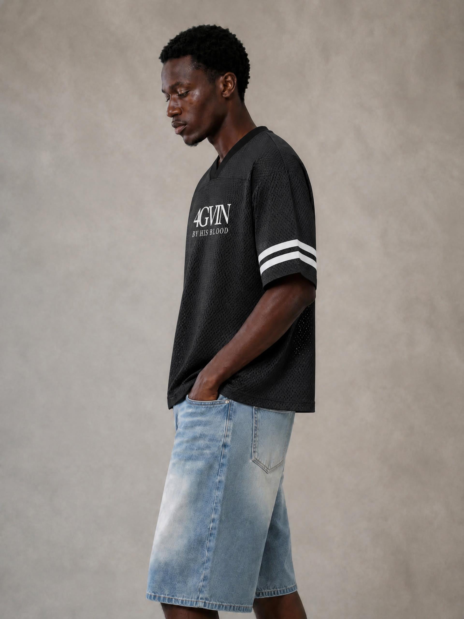 4GVIN ( 5 Panes )  Mesh T-Shirt
