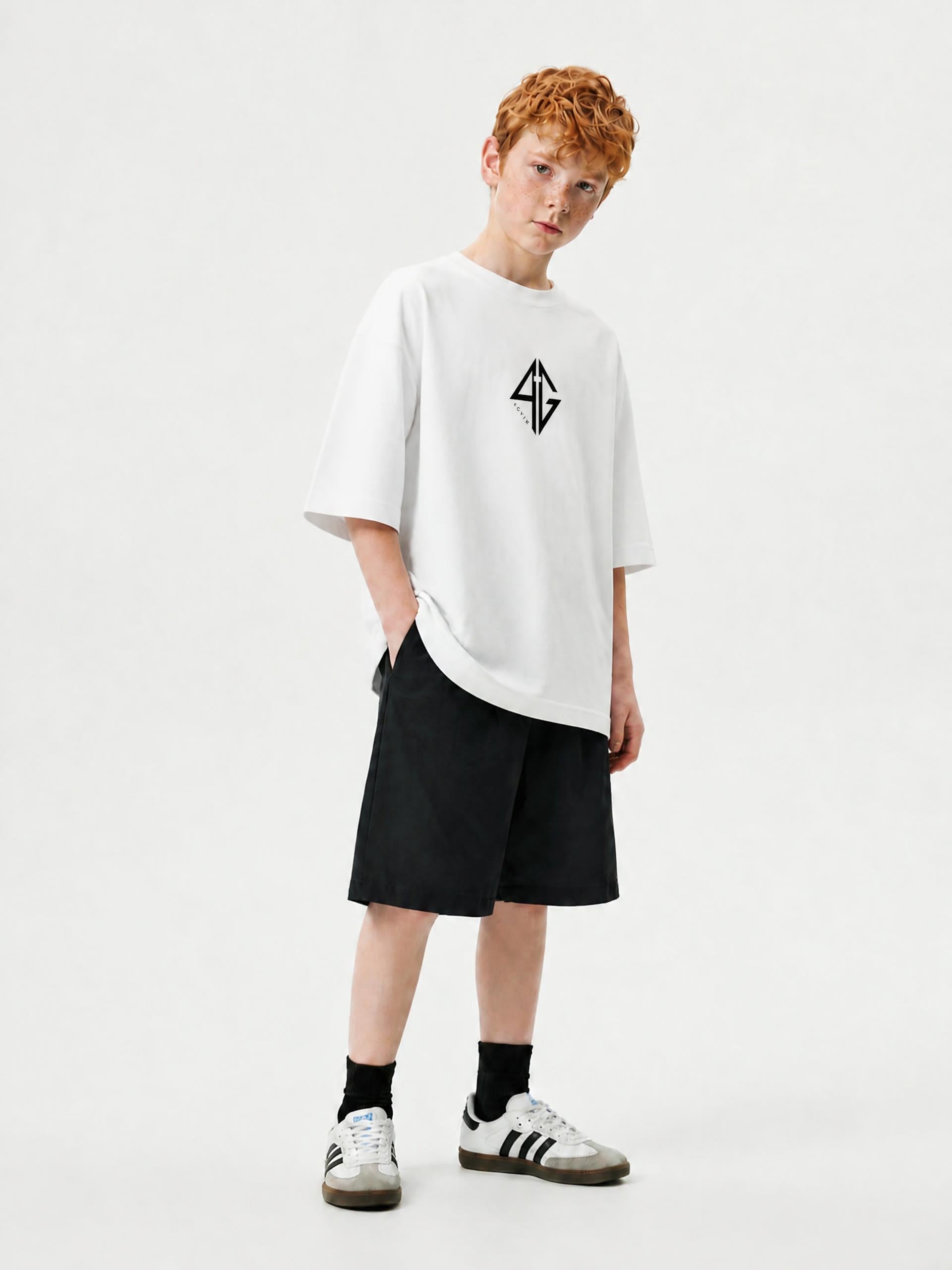 4GVIN ( 5 Panes ) Cotton Essential Kids T-Shirt