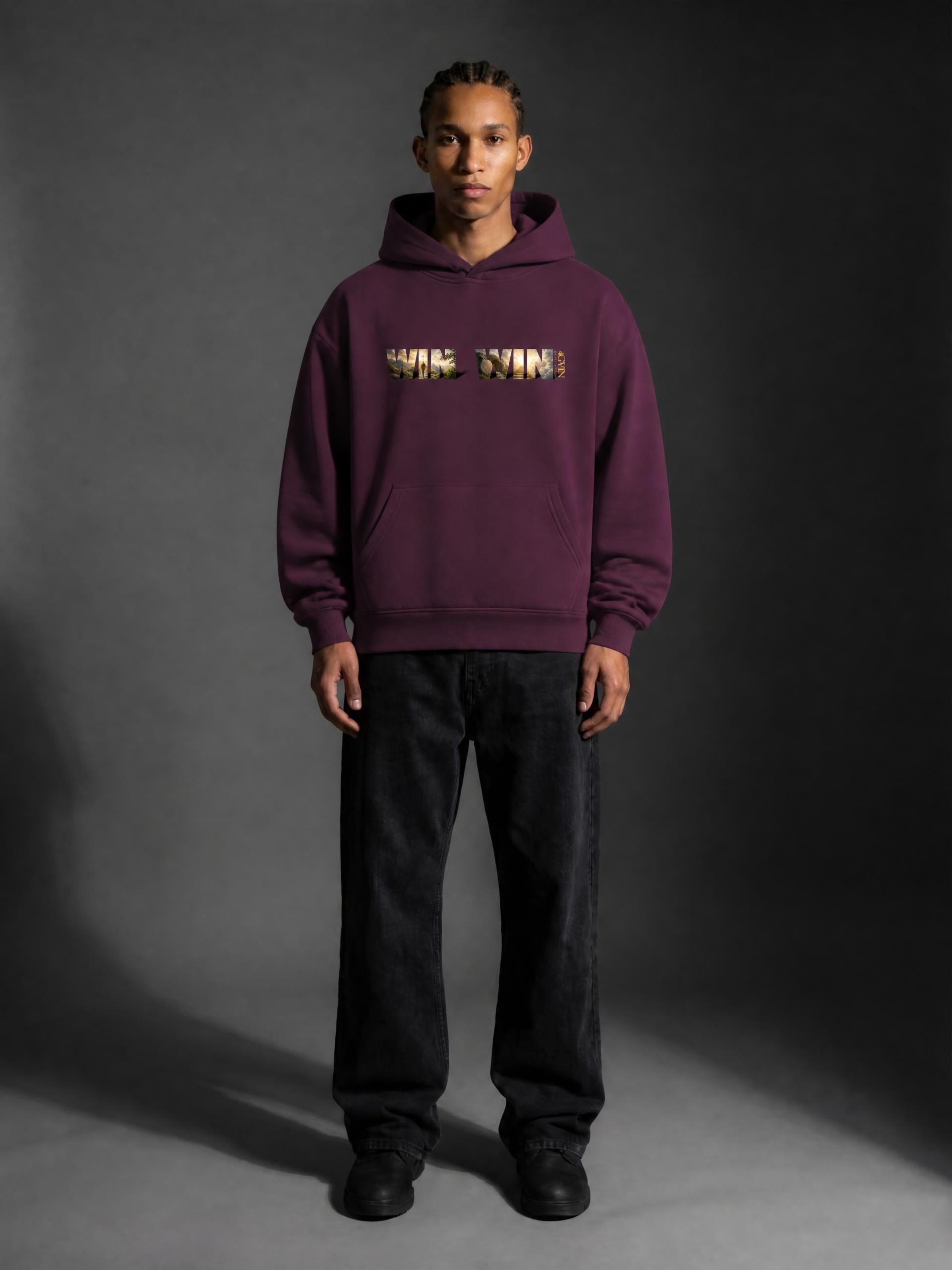 4GVIN ( WIN/WIN ) Oversize Fleeced Hoodie
