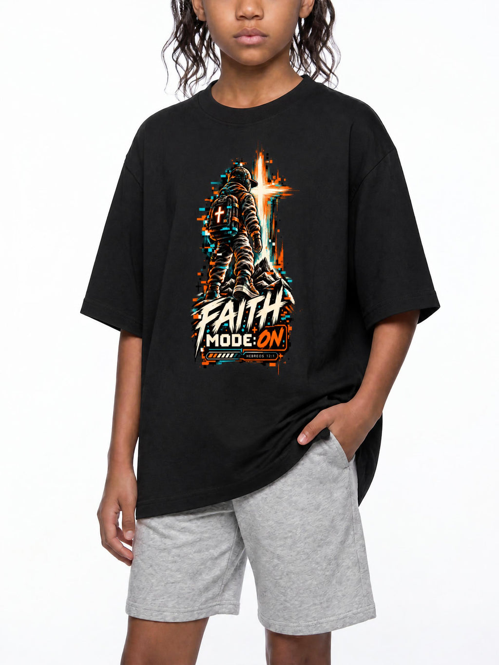4GVIN ( Faith Mode )  Cotton Essential Kids T-Shirt