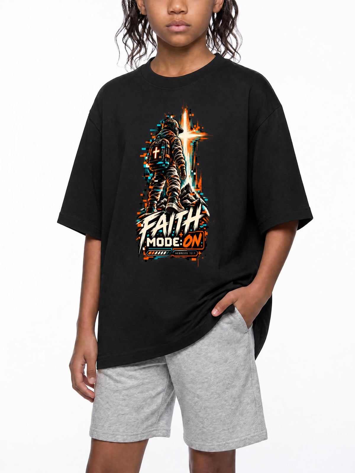 4GVIN ( Faith Mode )  Cotton Essential Kids T-Shirt
