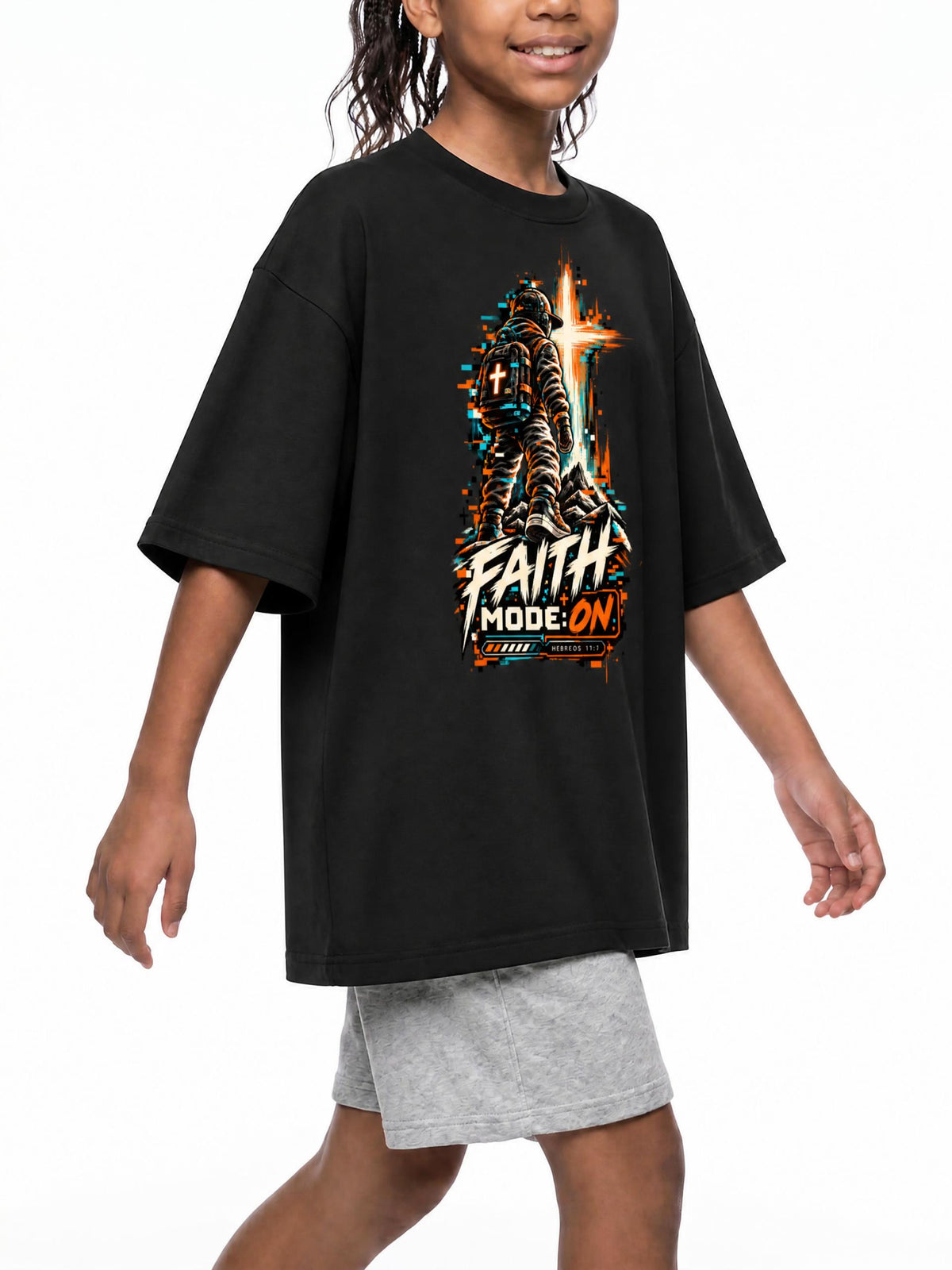 4GVIN ( Faith Mode )  Cotton Essential Kids T-Shirt