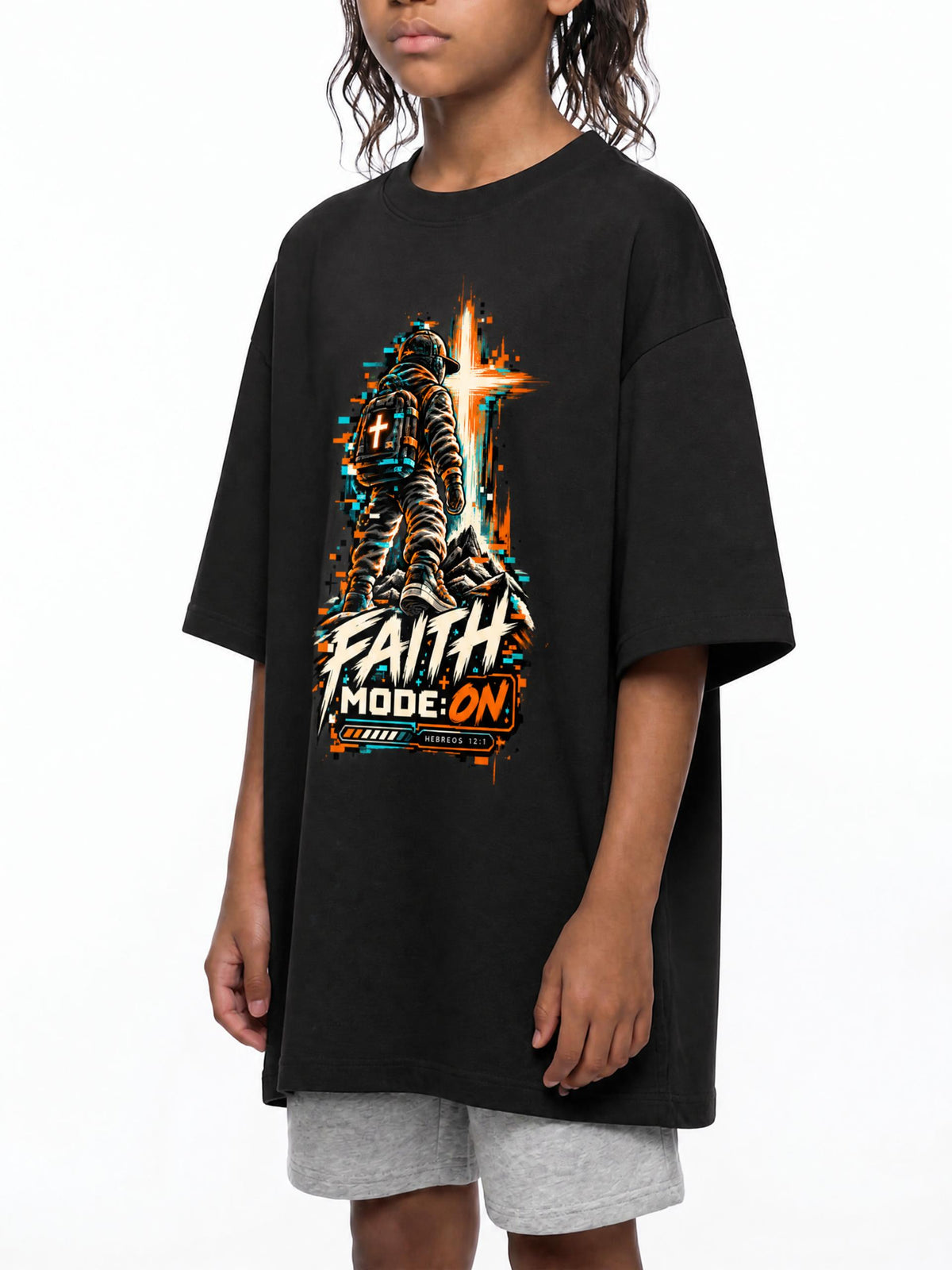 4GVIN ( Faith Mode )  Cotton Essential Kids T-Shirt