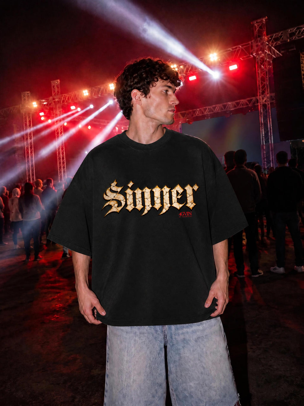 4GVIN ( Sinner ) Heavyweight Cotton T-Shirt