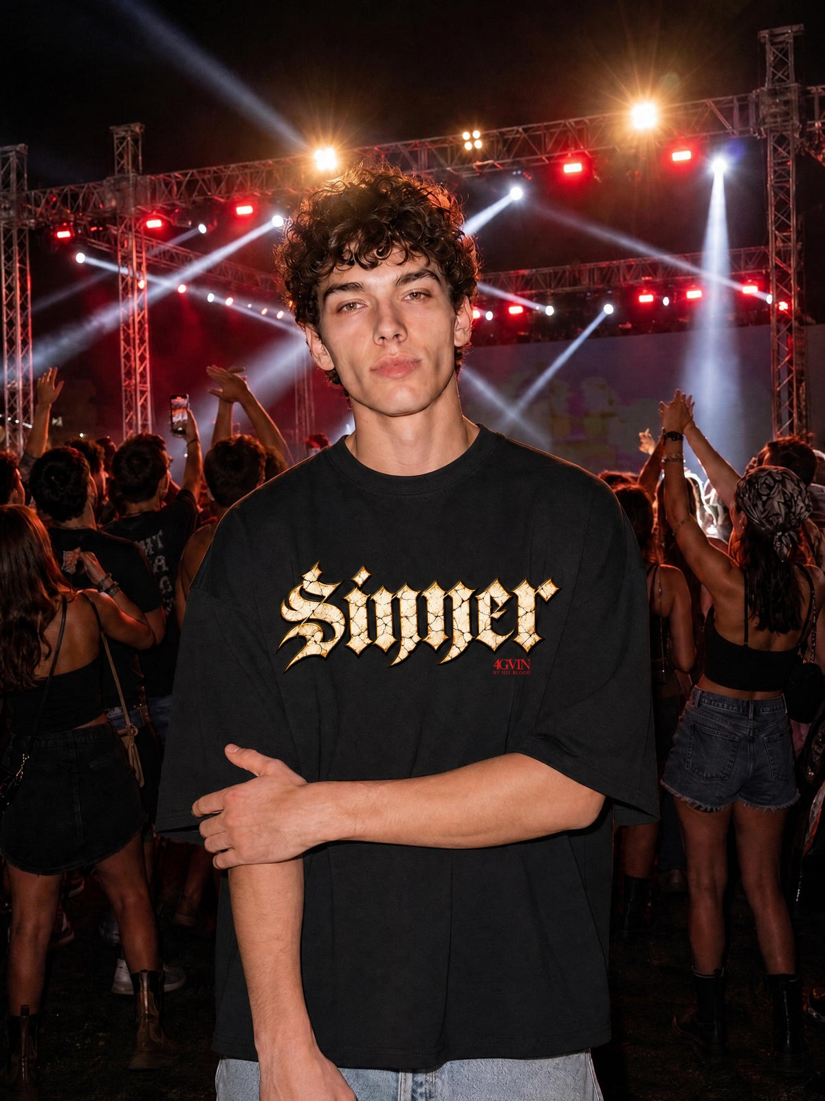 4GVIN ( Sinner ) Heavyweight Cotton T-Shirt