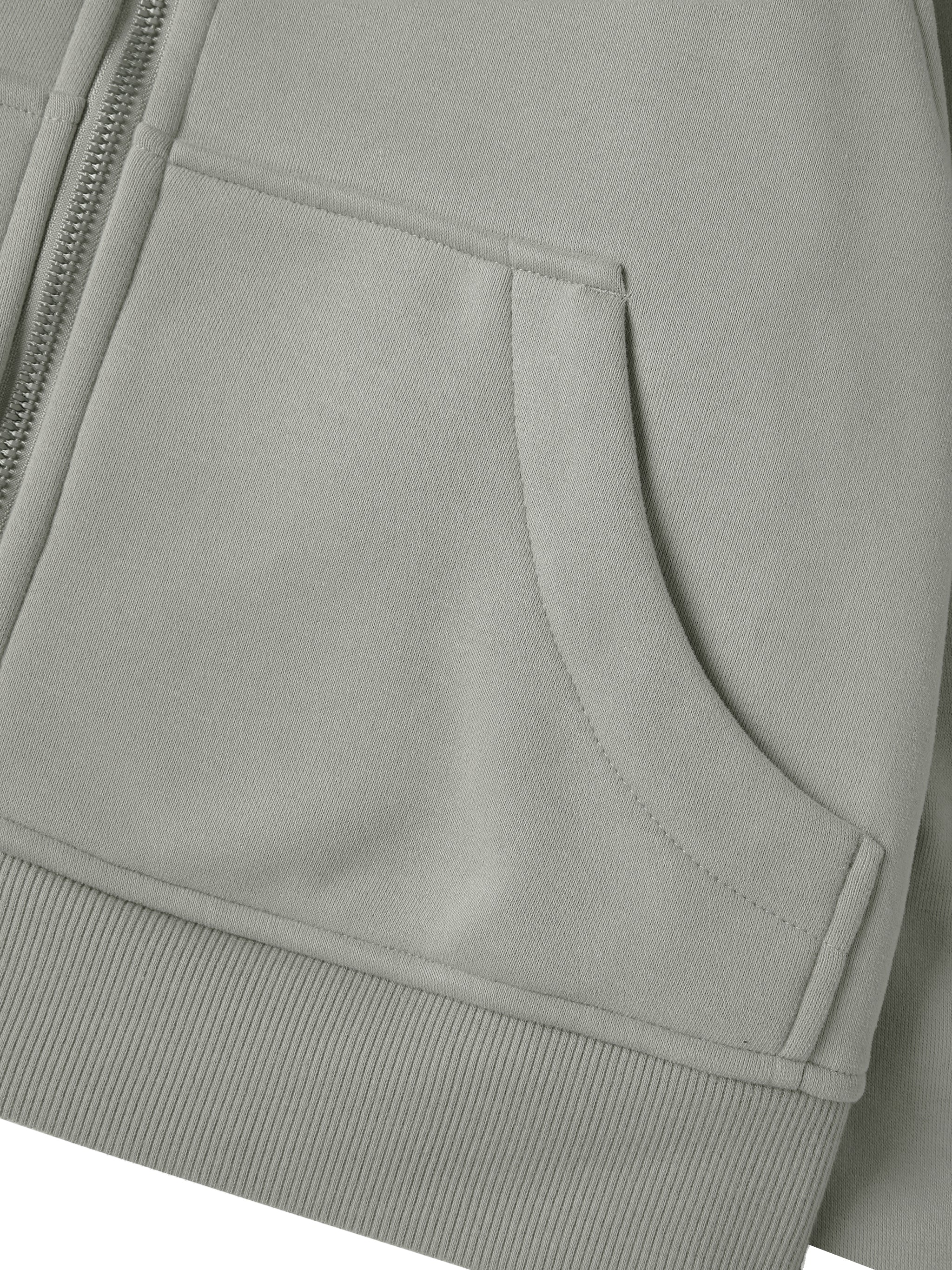 4GVIN Girls Cropped Zip-Through Hoodie