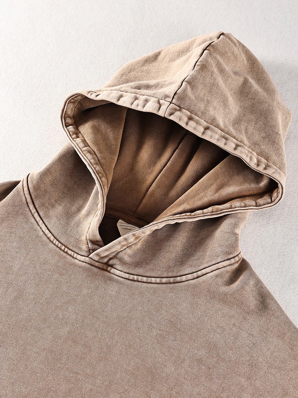 4GVIN ( 5 Panes ) Snow Washed Loose Cotton Hoodie