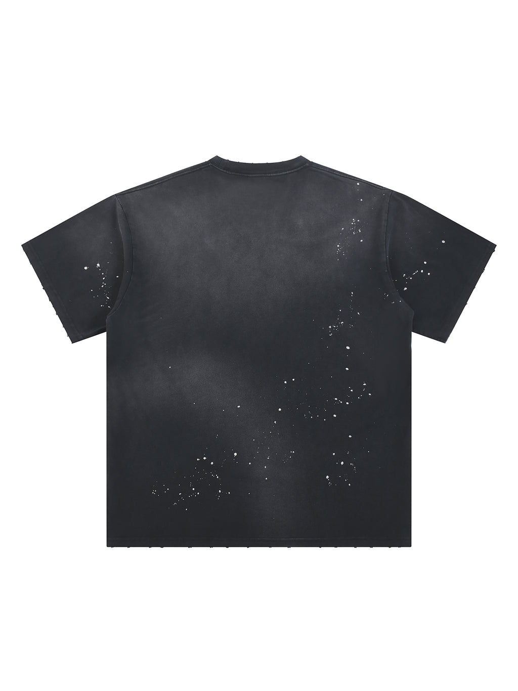 4GVIN Hand-Frayed Sunfade Paint Splatter T-Shirt