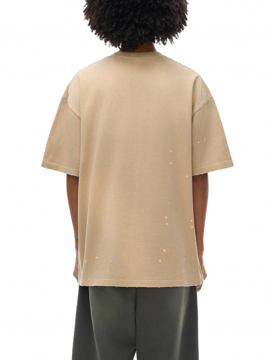 4GVIN Hand-Frayed Sunfade Paint Splatter T-Shirt