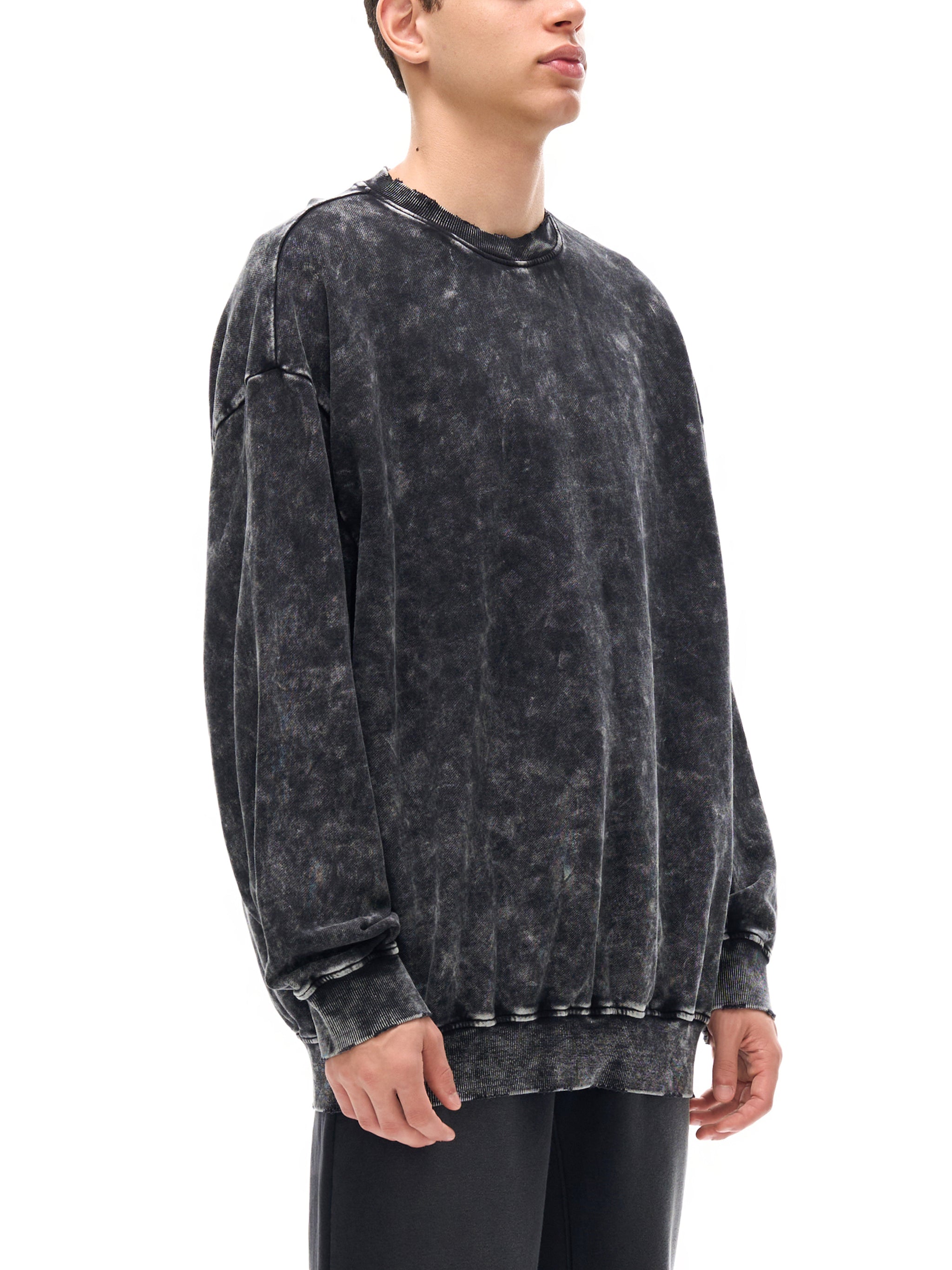 4GVIN Washed Hand-Frayed Sweatshirt