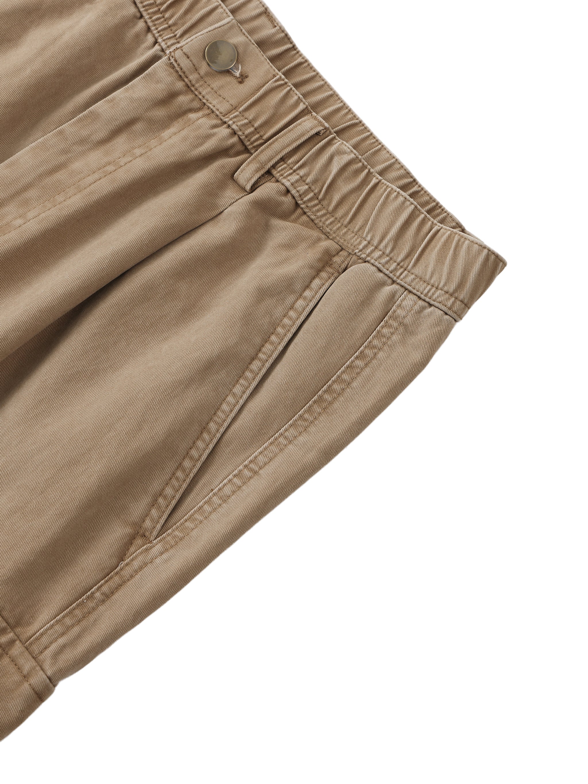 4GVIN Cotton Elastic-Waist Cargo Pants