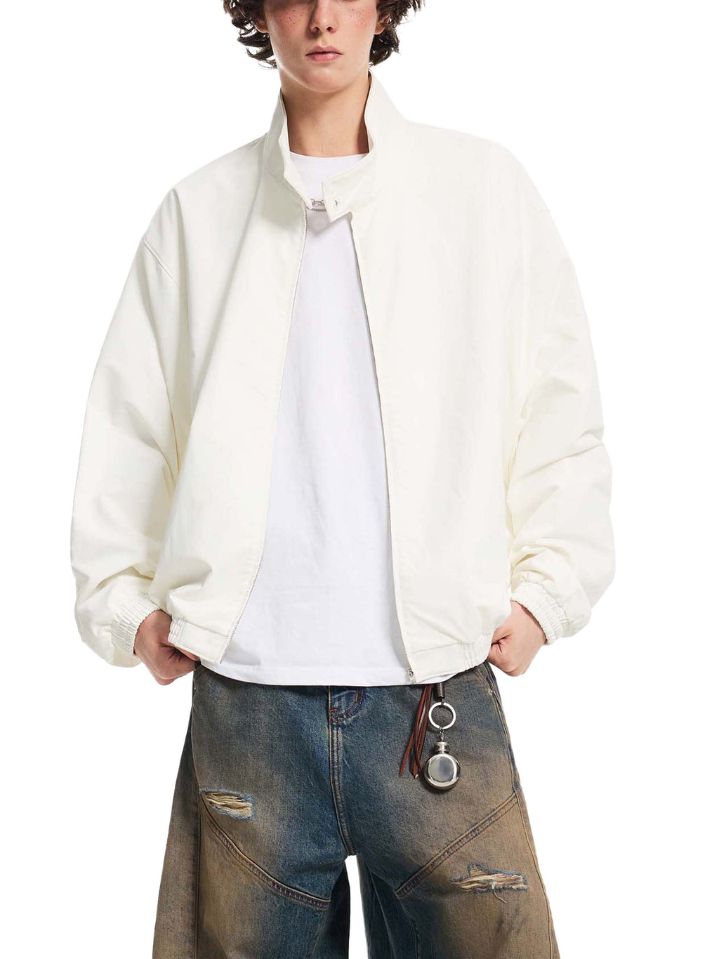 4GVIN Stand Collar Bomber Jacket