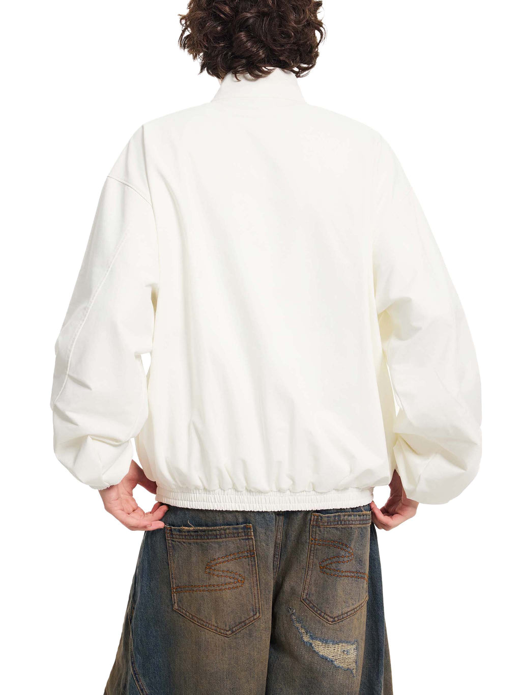 4GVIN Stand Collar Bomber Jacket