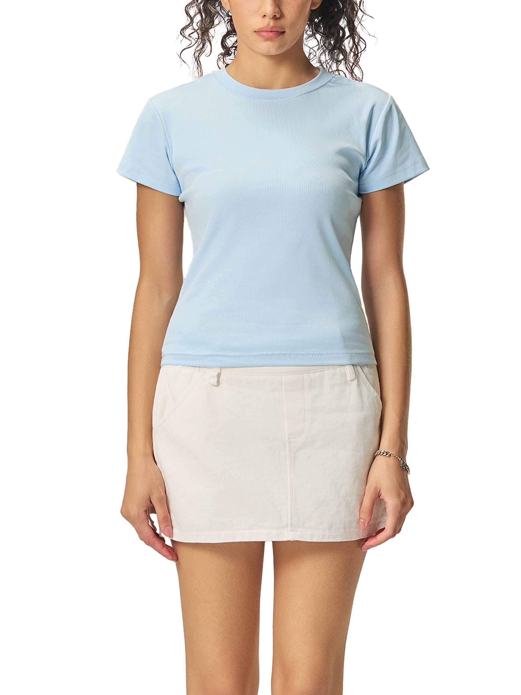 4GVIN "Breath of Life" Girls Essential Bodycon Crewneck T-Shirt