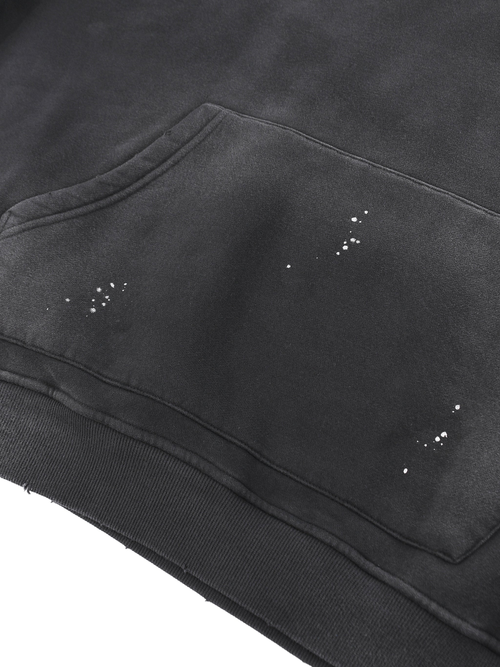 4GVIN Vintage Washed Frayed Fleece Hoodie