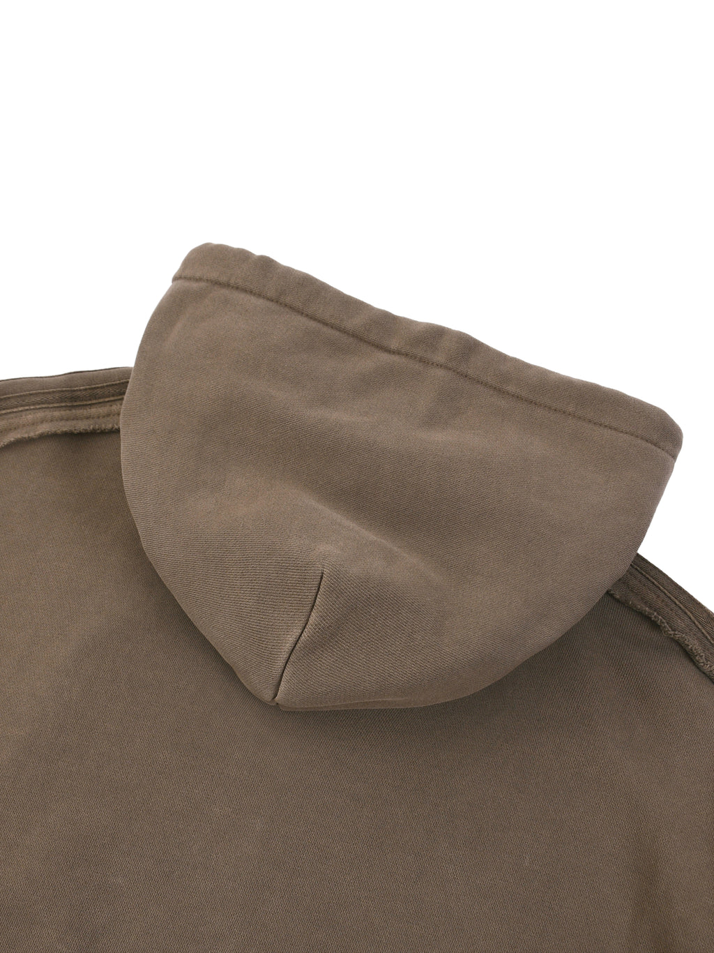 4GVIN Snow Washed Tape Raw Edge Hoodie