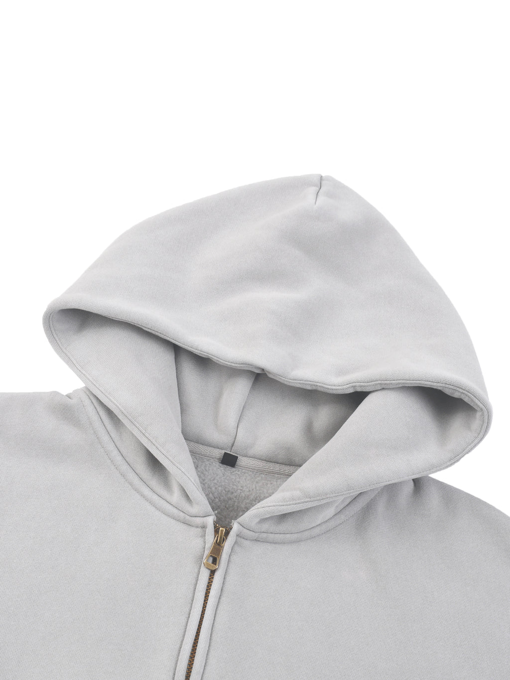4GVIN ( No Fear ) Sunfade Two-way Zipper Boxy Fleece Hoodie