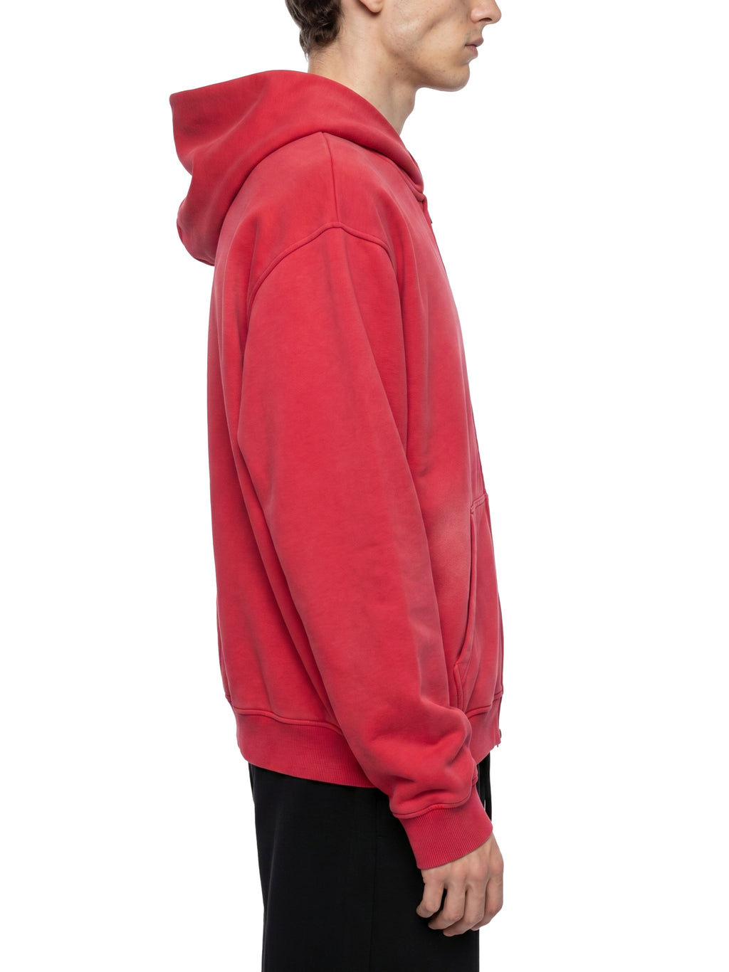 4GVIN ( No Fear ) Sunfade Two-way Zipper Boxy Fleece Hoodie